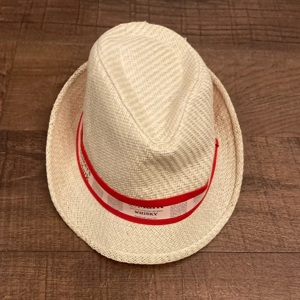 Maker’s Mark Whiskey Fedora Sun Hat Preppy Festival Kentucky Derby OSFM